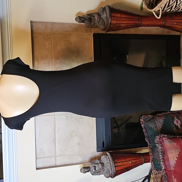 Never Worn. H&M Basic Black Midi Dress. Size Small. - Picture 2 of 4